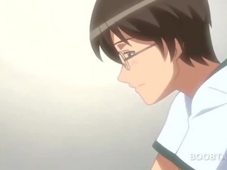 Anime feature cumming and getting strong orgasm